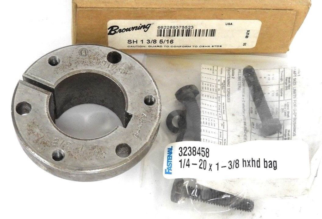 NIB BROWNING SH 1 3/8 5/16 QUICK DISCONNECT BUSHING 1-3/8'' BORE