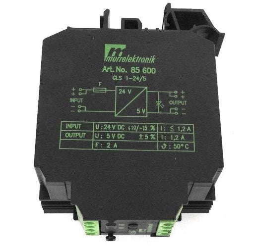MURR ELEKTRONIK 85600 DC / DC CONVERTER GLS 1-24/5 24VDC INPUT, GLS1245