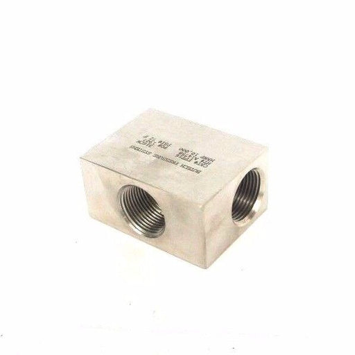 NEW BUTECH PRESSURE SYSTEMS CAT # FPT16 FEMALE BLOCK TEE 316CW HT# A14758