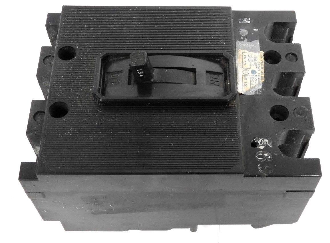 ITE SIEMENS ET-1571 CIRCUIT BREAKER ISSUE: BL-27, 15 AMP, 3 POLE, 240VAC