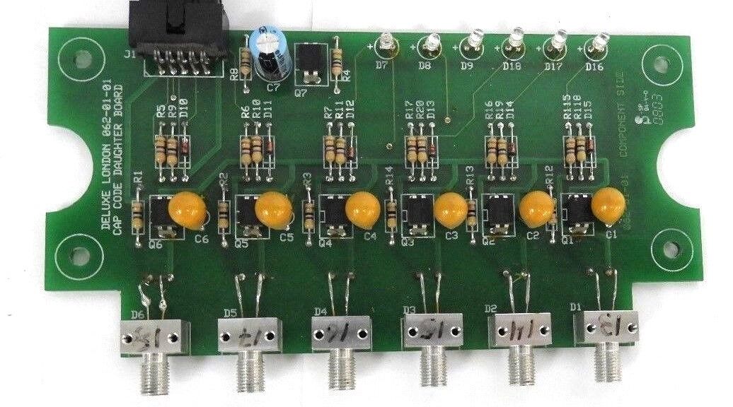 LOT OF 3 DELUXE LONDON 062-01-01 CAP CODE DAUGHTER BOARDS W/ RIBBON CABLE