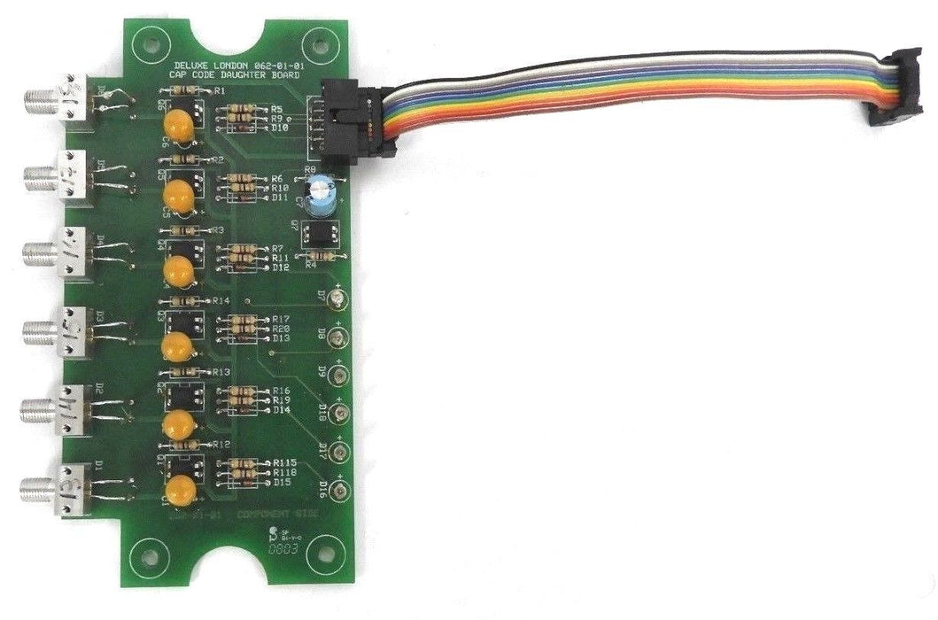 LOT OF 3 DELUXE LONDON 062-01-01 CAP CODE DAUGHTER BOARDS W/ RIBBON CABLE