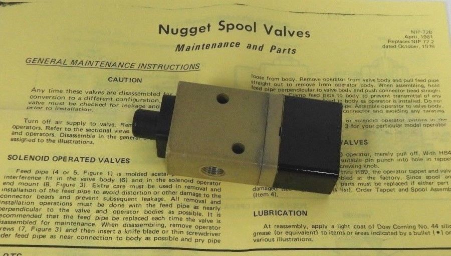 NEW NORGREN H41AA01-HS1-HA1 NUGGET SPOOL VALVE H41AA01HS1HA1