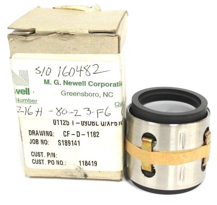 NIB NEWELL JOHN CRANE SP216H-80-23-F6 MECHANICAL SEAL 17590