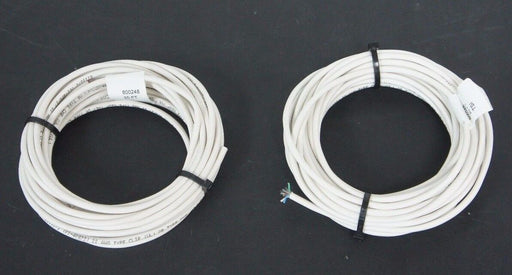 LOT OF 2 NEW GENERIC 800248 WHITE CABLES 22 AWG, 6 CONDUCTOR, 25'