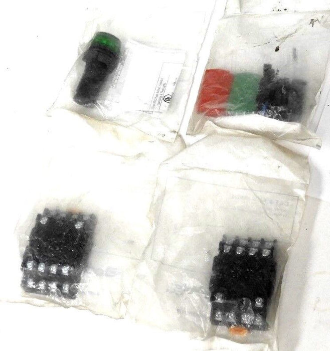 LOT OF NEW CB CONTROLS GPRA-SB14U2 TERMINAL SOCKETS W/ GREEN PUSHBUTTONS