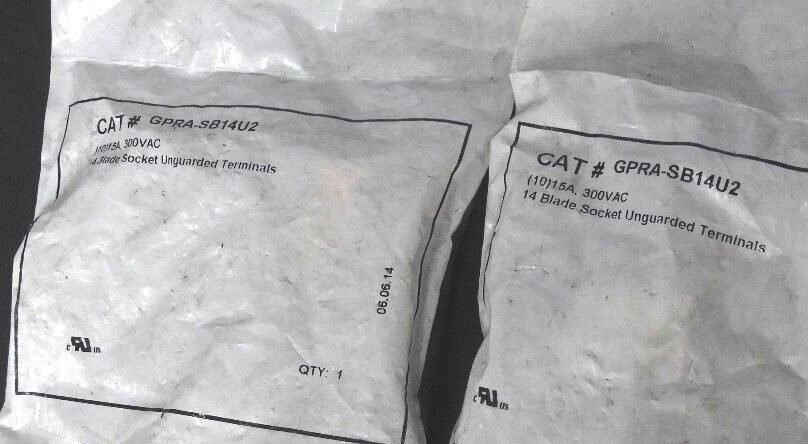 LOT OF NEW CB CONTROLS GPRA-SB14U2 TERMINAL SOCKETS W/ GREEN PUSHBUTTONS