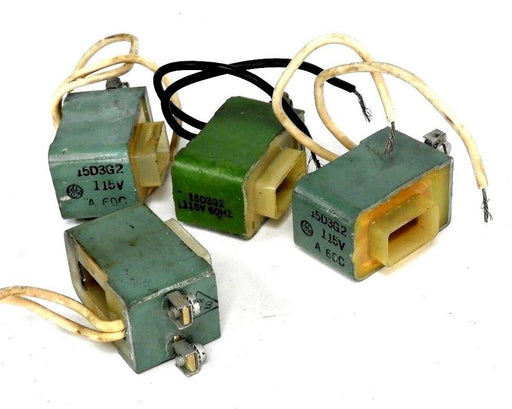 LOT OF 4 GENERAL ELECTRIC 15D3G2 COILS 115V, 60HZ