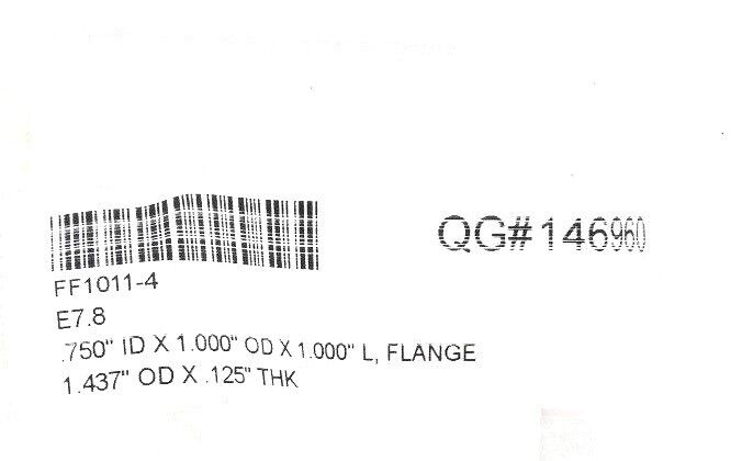 LOT OF 9 NEW ISOSTATIC FF1011-4 BEARING FLANGES .750'' ID X 1.000'' OD