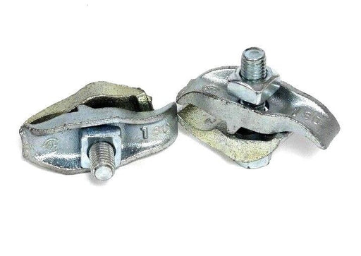 LOT OF 2 NEW OZ GEDNEY 1 SC STAINLESS PC BEAM CLAMPS, 1" OPENING, 1/2" BOLT, 1SC