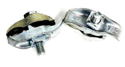 LOT OF 2 NEW OZ GEDNEY 1 SC STAINLESS PC BEAM CLAMPS, 1" OPENING, 1/2" BOLT, 1SC