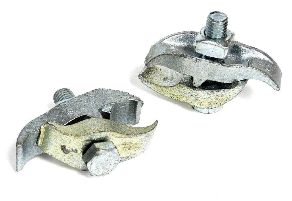 LOT OF 2 NEW OZ GEDNEY 1 SC STAINLESS PC BEAM CLAMPS, 1" OPENING, 1/2" BOLT, 1SC