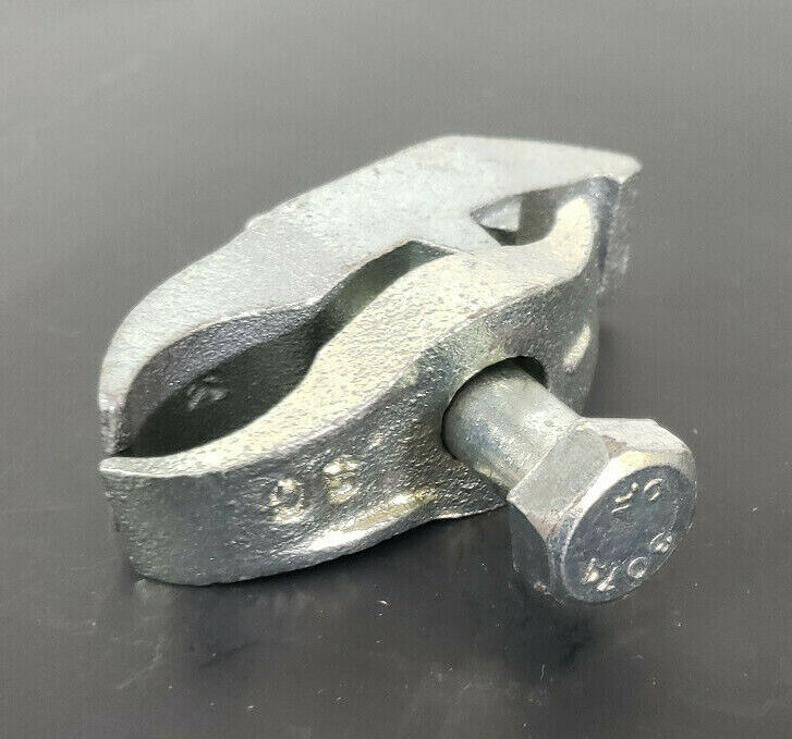 LOT OF 2 NEW OZ GEDNEY 1 SC STAINLESS PC BEAM CLAMPS, 1" OPENING, 1/2" BOLT, 1SC