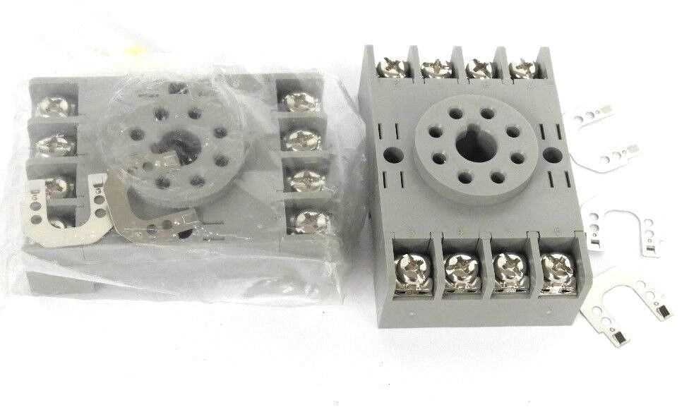 LOT OF 2 NEW POTTER & BRUMFIELD 27E891 RELAY BASES 10A, 300VAC