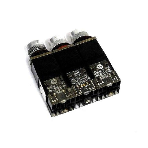 LOT OF 3 ALLEN BRADLEY 800MR-N31Q OPERATORS SER. A W/ 800M-XA SER. B CONTACTS