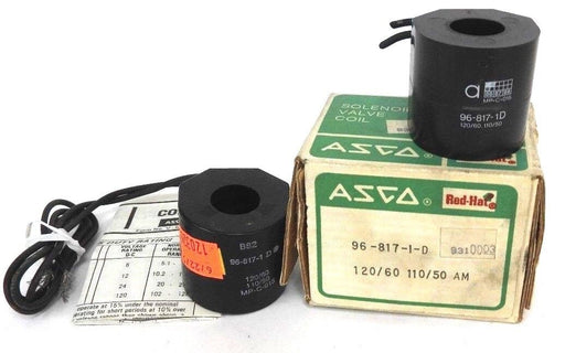 LOT OF 2 ASCO 96-817-1-D SOLENOID COILS 110/120VAC 50/60HZ, 968171D