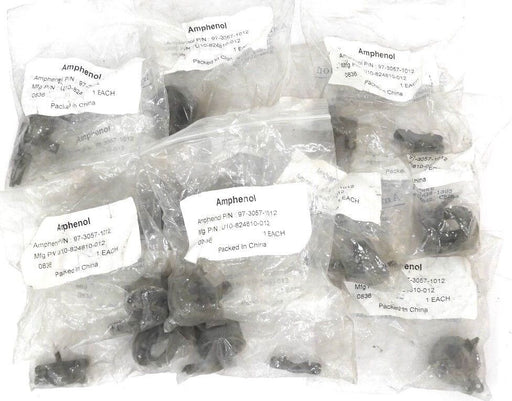 LOT OF 12 NEW AMPHENOL 97-3057-1012 CABLE CLAMPS U10-824810-012