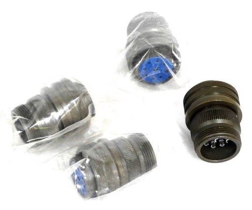 LOT OF 4 NEW AMPHENOL 97-3106A-201-6S CIRCULAR CONNECTORS 973106A2016S