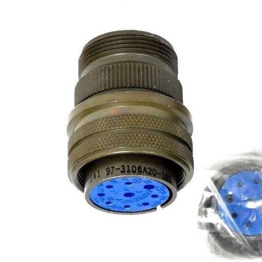 LOT OF 4 NEW AMPHENOL 97-3106A-201-6S CIRCULAR CONNECTORS 973106A2016S