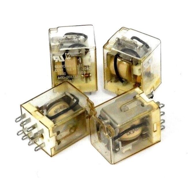 LOT OF 4 GUARDIAN ELECTRIC A410-363732-14 RELAYS COIL 48V DC, A41036373214