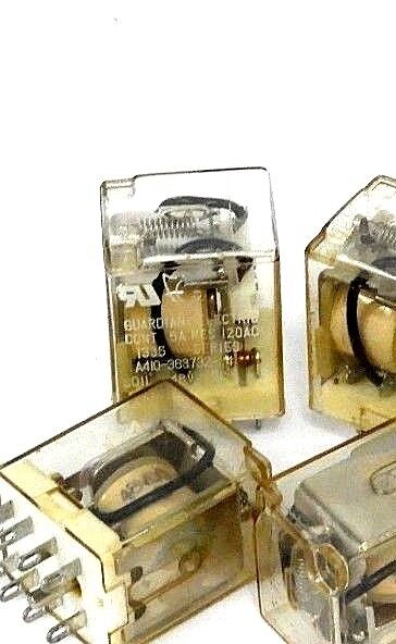 LOT OF 4 GUARDIAN ELECTRIC A410-363732-14 RELAYS COIL 48V DC, A41036373214