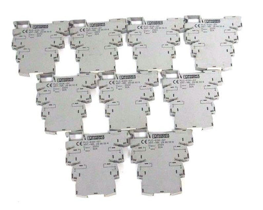 LOT OF 9 PHOENIX CONTACT PLC-ESK-GY TERMINAL BLOCKS ART. NR. 2966508 25V, 32A