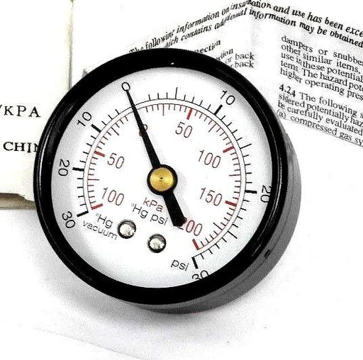NIB GRAINGER C-PT5WZ37 PRESSURE GAUGE 2" 30-0-30 PSI/KPA, CPT5WZ37