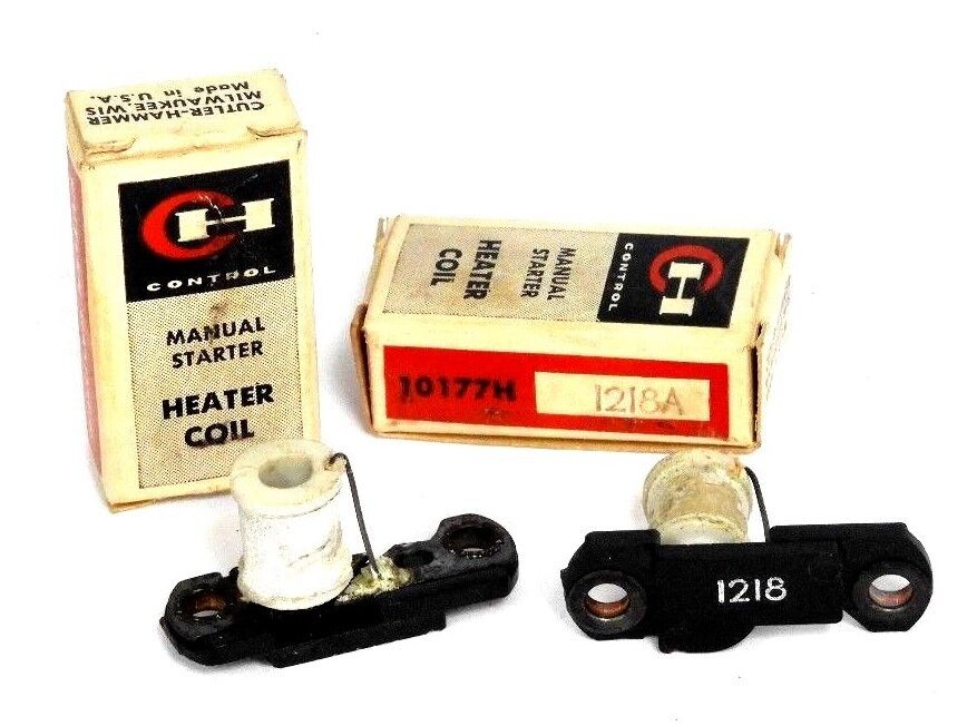 LOT OF 2 NIB CUTLER HAMMER 10177H-1218A MANUAL STARTER HEATER COILS 10177H1218A