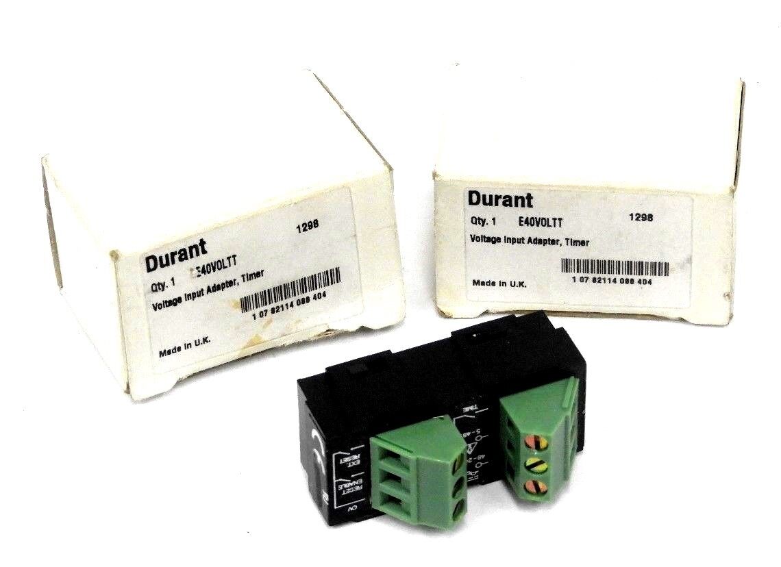 LOT OF 2 NIB DURANT E40VOLTT VOLTAGE COUNTER INPUT ADAPTER