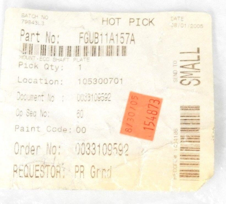 NEW GOSS FGUB11A157A ECCENTRIC SHAFT PLATE MOUNT