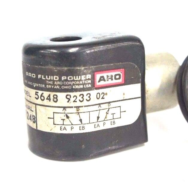 LOT OF 4 ARO 5648923302 SOLENOID VALVES 5648 9233 02