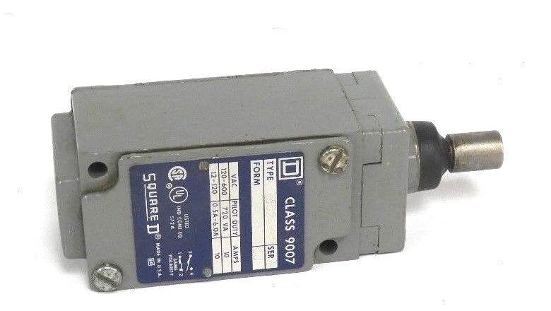 SQUARE D 9007-B53R-CJ LIMIT SWITCH SER. B FORM CJ 9007-B53R 9007B53R