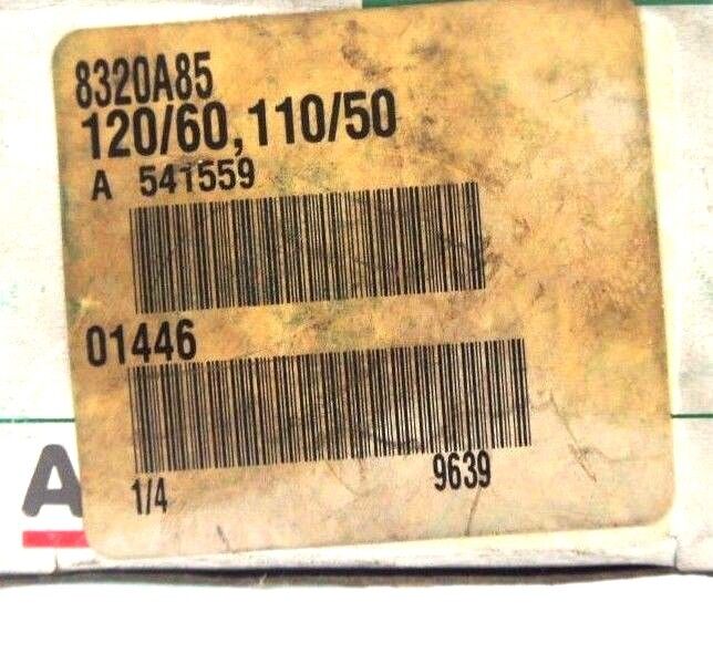 NIB ASCO 8320A85 SOLENOID VALVE 1/4'' PIPE, 110-120V, 50/60HZ, 40 PSI