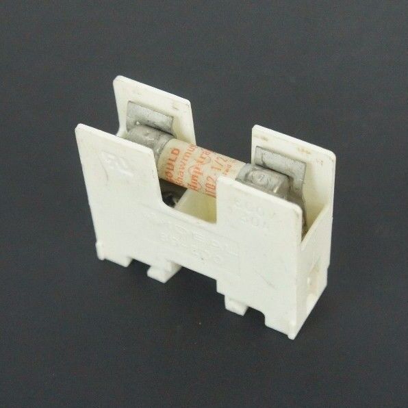 IDEAL 89-200 FUSE HOLDER 600V, 30A, 89200 WITH GOULD ATQ2-1/2 FUSE