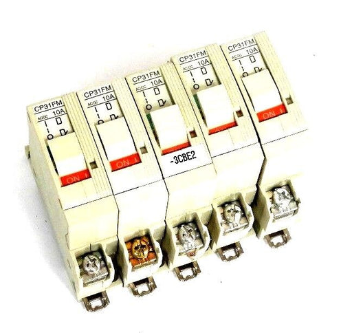 LOT OF 5 FUJI ELECTRIC CP31FM/10 CIRCUIT PROTECTORS