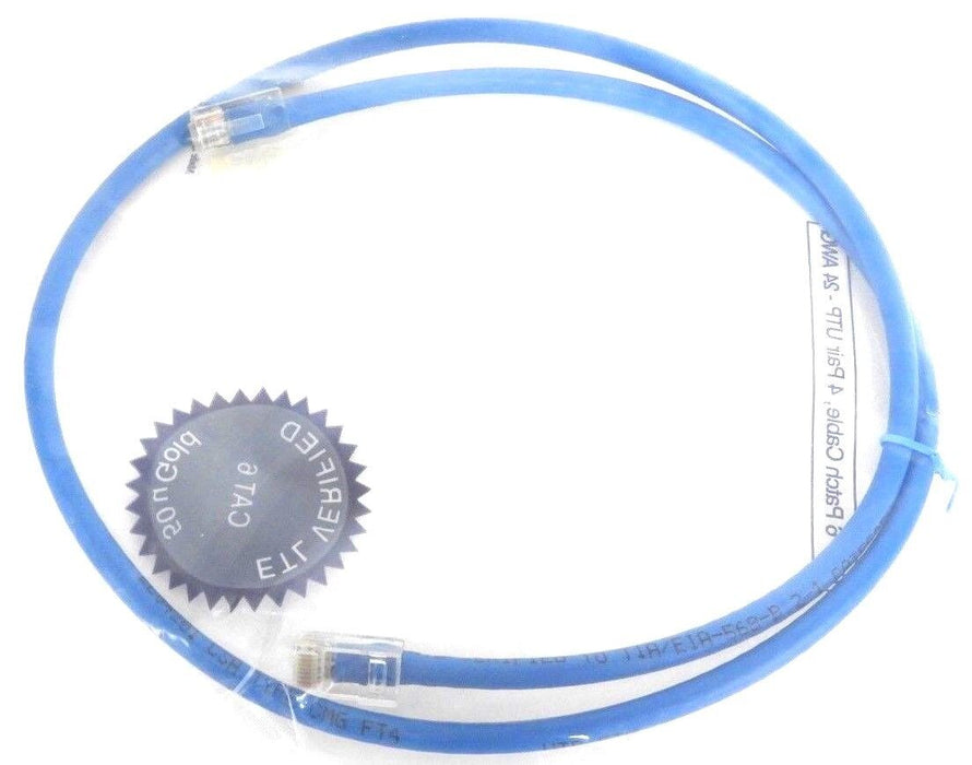 LOT OF 10 NEW 3FT VALUE SERIES CAT6 NON-BOOTED PATCH CABLES - BLUE, 566-110-003