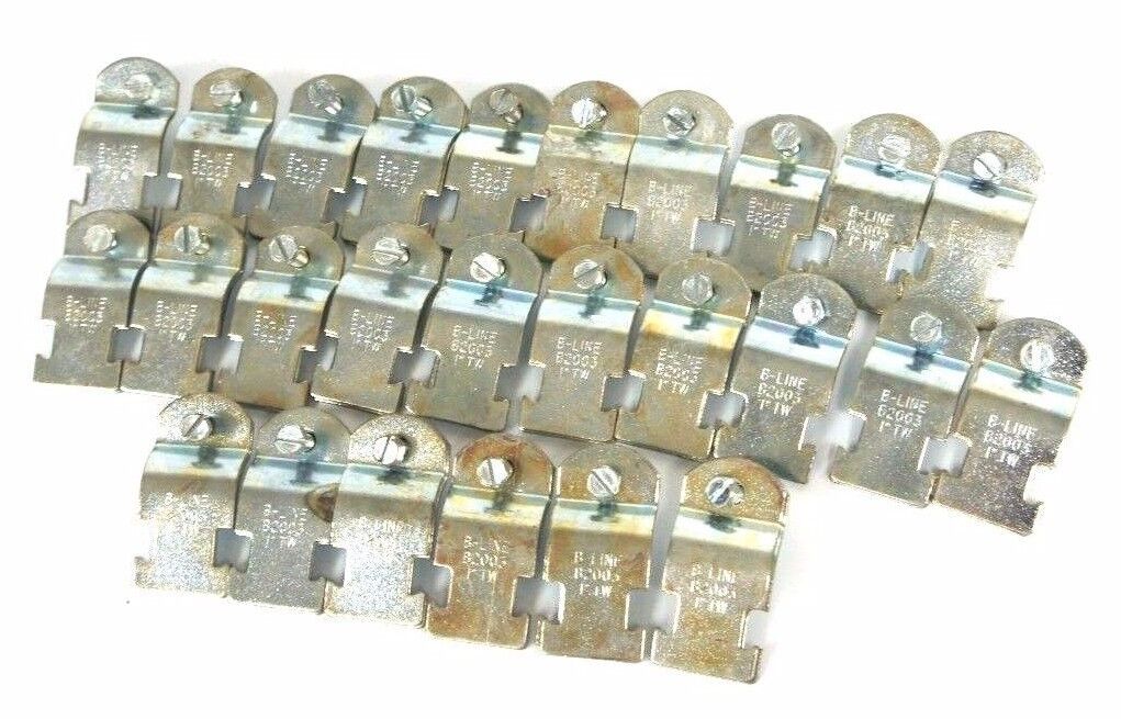 LOT OF 26 NEW B-LINE B2003PA 1" THINWALL CONDUIT CLAMPS