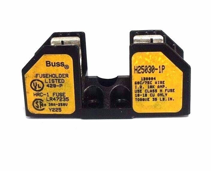 LOT OF 4 BUSSMANN H25030-1P FUSE HOLDERS FOR HRC-1 FUSES