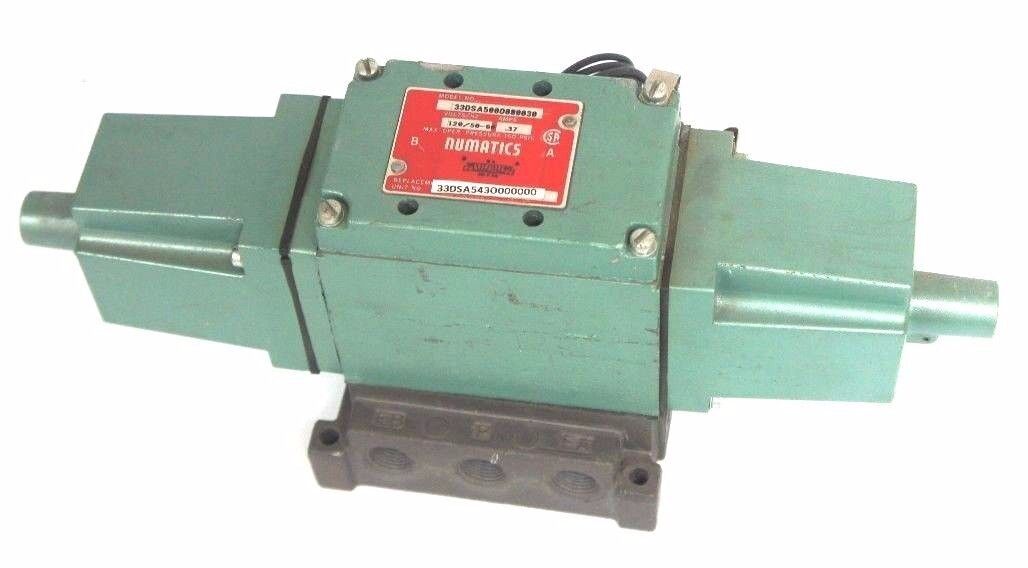 NUMATICS 33DSA500O000030 PNEUMATIC VALVE 120V, 50/60HZ, 0.37 AMP