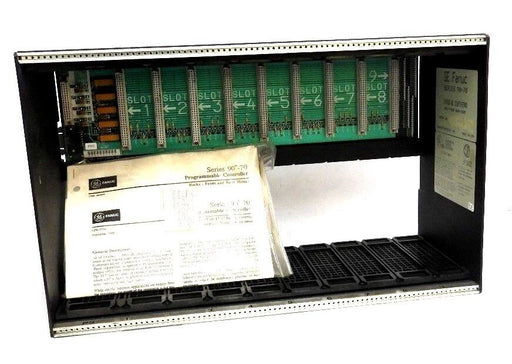 FANUC IC697CHS790D RACK 9-SLOT REAR MOUNT 90/70 W/ 44A724845-G01 PC BOARD