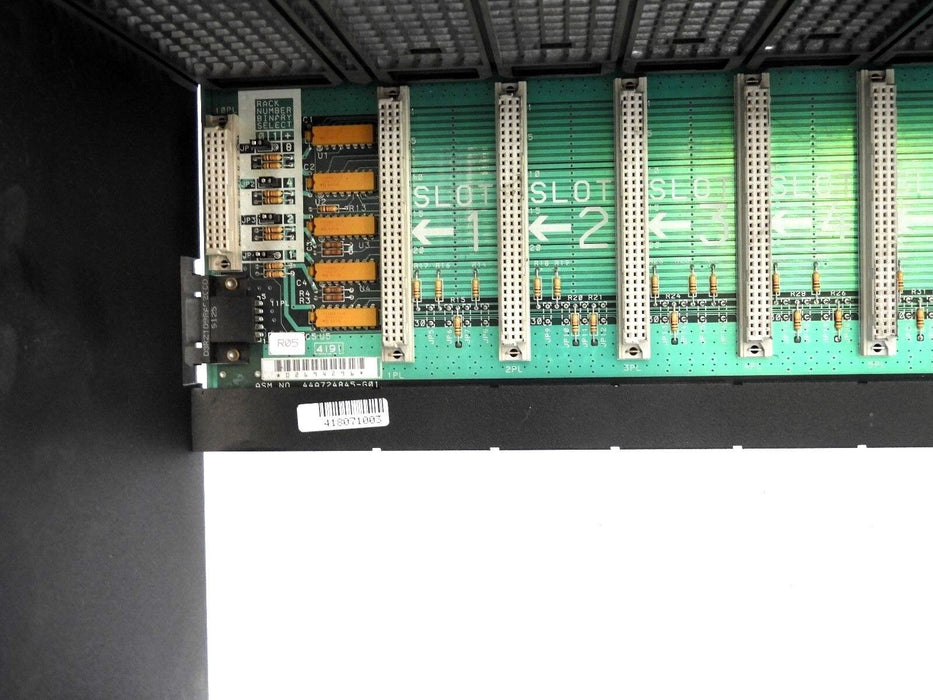 FANUC IC697CHS790D RACK 9-SLOT REAR MOUNT 90/70 W/ 44A724845-G01 PC BOARD