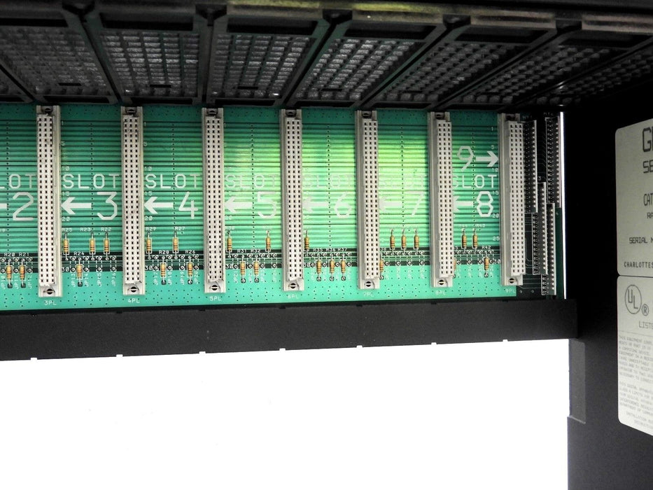FANUC IC697CHS790D RACK 9-SLOT REAR MOUNT 90/70 W/ 44A724845-G01 PC BOARD
