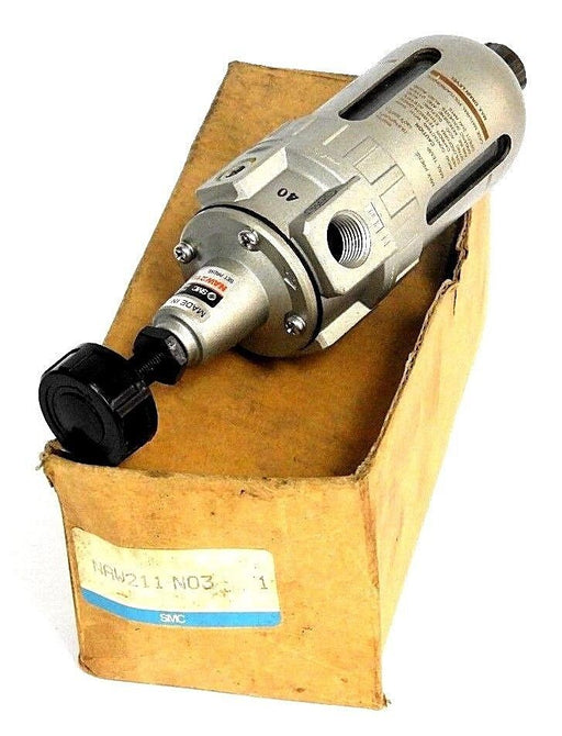NEW SMC NAW211-N03 RELIEVING FILTER REGULATOR 150 PSI, NAW211N03