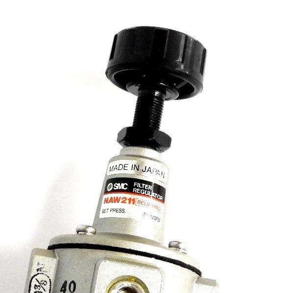 NEW SMC NAW211-N03 RELIEVING FILTER REGULATOR 150 PSI, NAW211N03