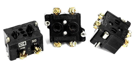 LOT OF 3 CUTLER HAMMER 10250T HEAVY DUTY CONTACT BLOCKS 600V MAX