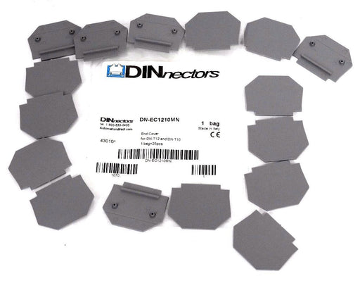 BAG OF 16 NEW DINNECTORS DN-EC1210MN TERMINAL BLOCK COVERS DNEC1210MN