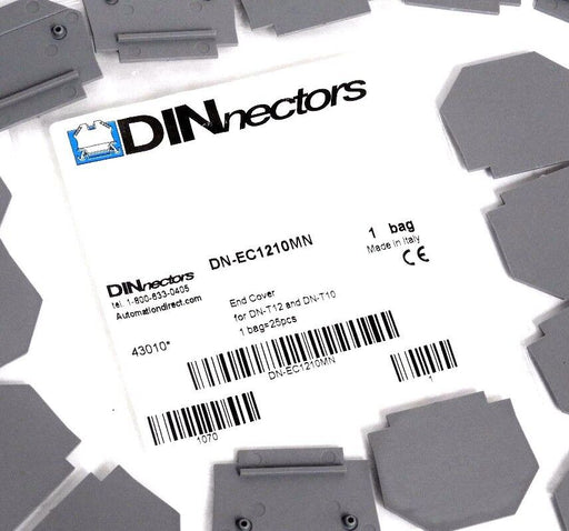 BAG OF 16 NEW DINNECTORS DN-EC1210MN TERMINAL BLOCK COVERS DNEC1210MN