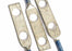 LOT OF 3 BURNDY YA6C-2N CRIMP LUG CONNECTORS 6 STR CU BLUE YA6C2N