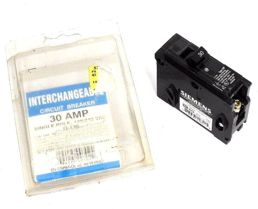 NEW SIEMENS A-130 INTERCHANGEABLE SINGLE POLE CIRCUIT BREAKER 120/240 VAC