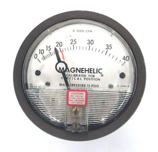 DWYER 12-166981-00 MAGNEHELIC PRESSURE GAUGE 15 PSIG MAX, 0-140, 1216698100
